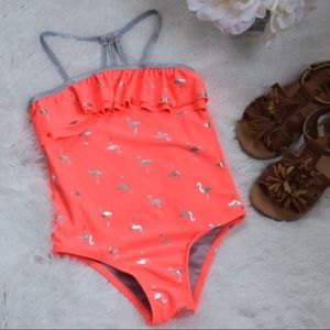 Limited Too Flamingo One Piece + Cover Up!